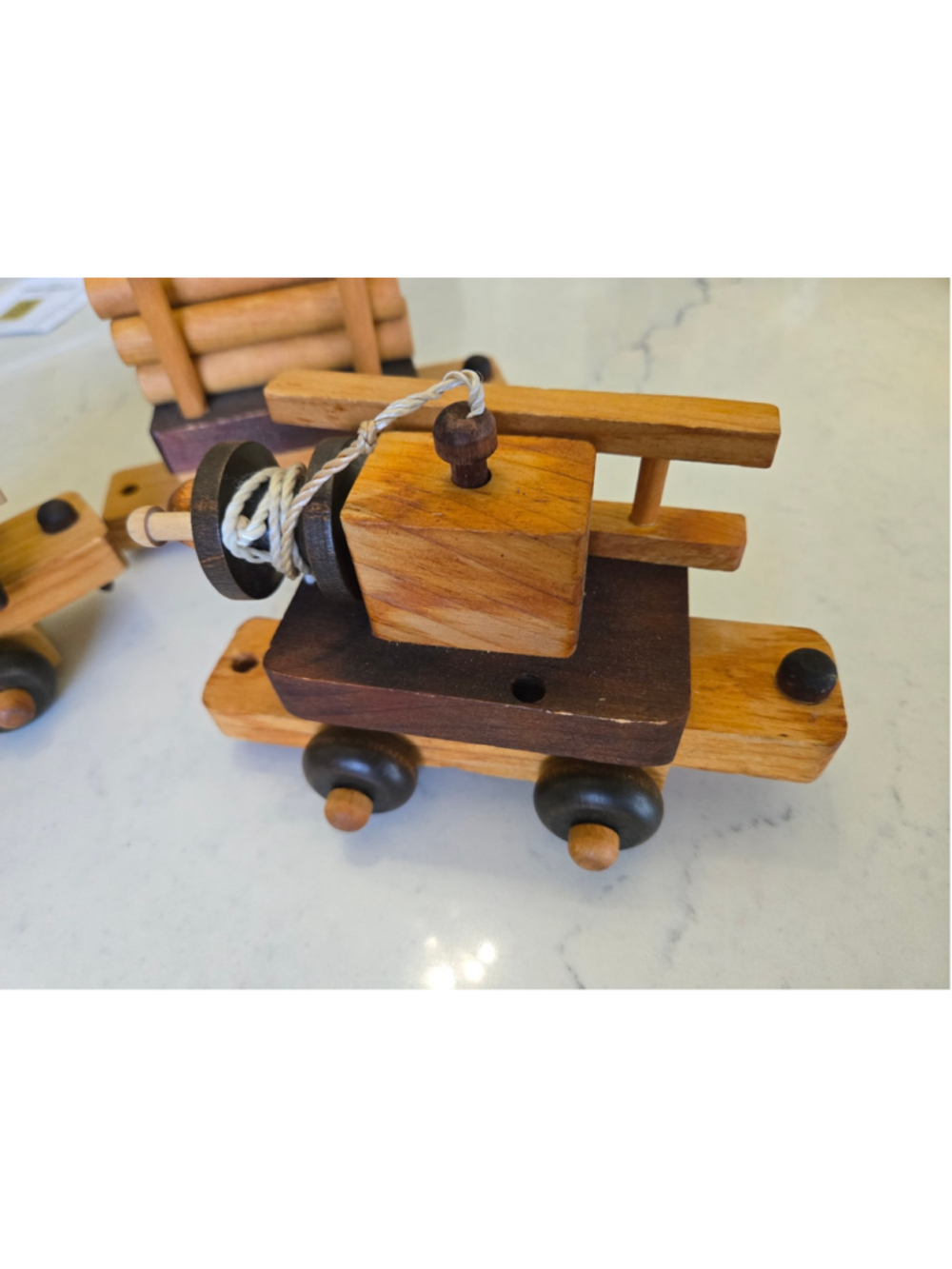 Vintage Timbertoys of Vermont handmade wooden toys made in Vermont Set of 3 - Picture 4 of 8